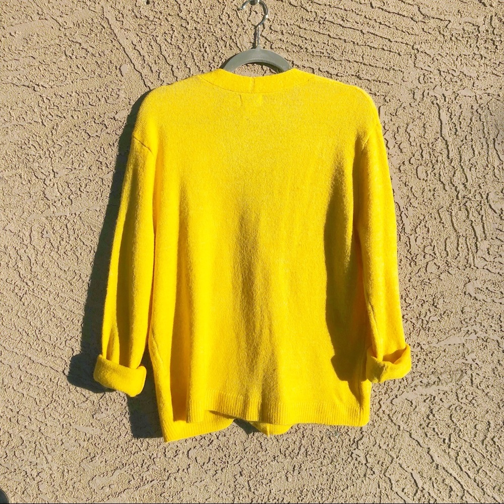 OLD NAVY ✨NWT Yellow Slouchy Soft Cardigan Sweater - Picture 6 of 7